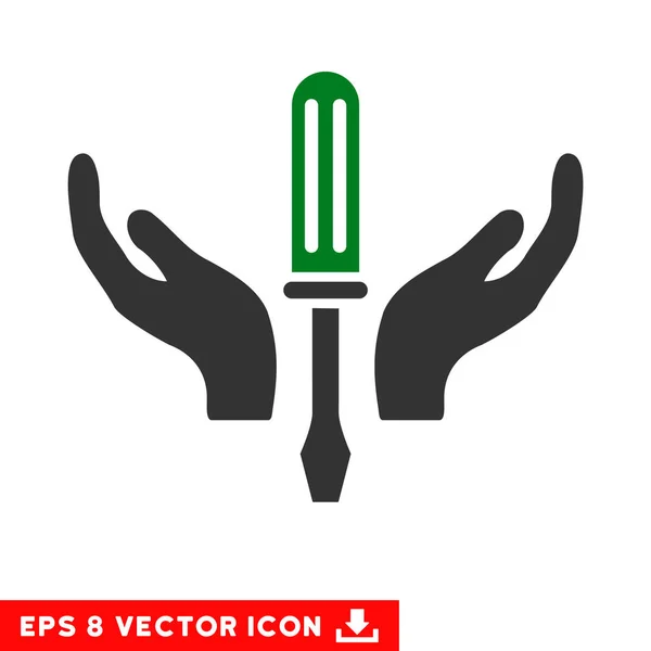 Ajuste chave de fenda Vector de manutenção Eps Icon — Vetor de Stock