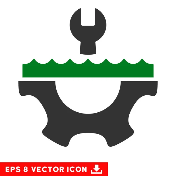 물 서비스 기어 벡터 Eps 아이콘 — 스톡 벡터