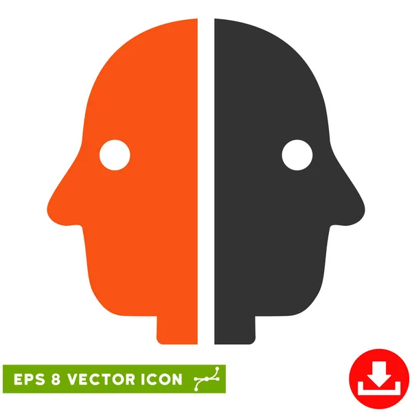 Dual-Face-Vektor eps-Symbol — Stockvektor