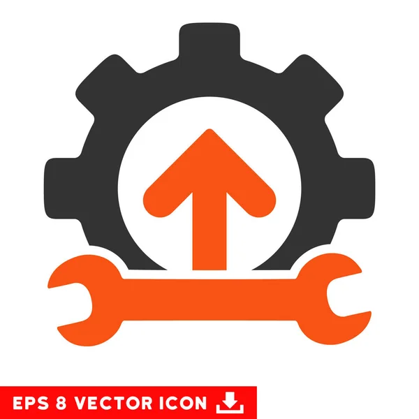 Gear Integration Tools Vector Eps Icon — Stock Vector