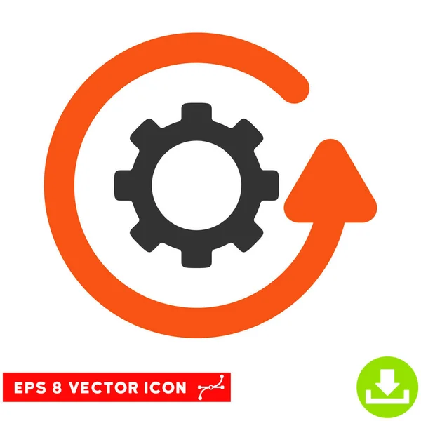 Gearwheel Rotation Direction Vector Eps Icon — Stock Vector