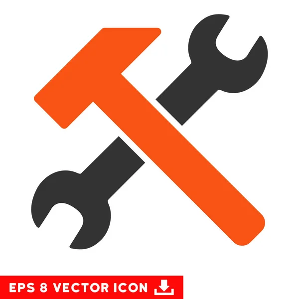 Hammer and Wrench Vector Eps Icon — стоковый вектор