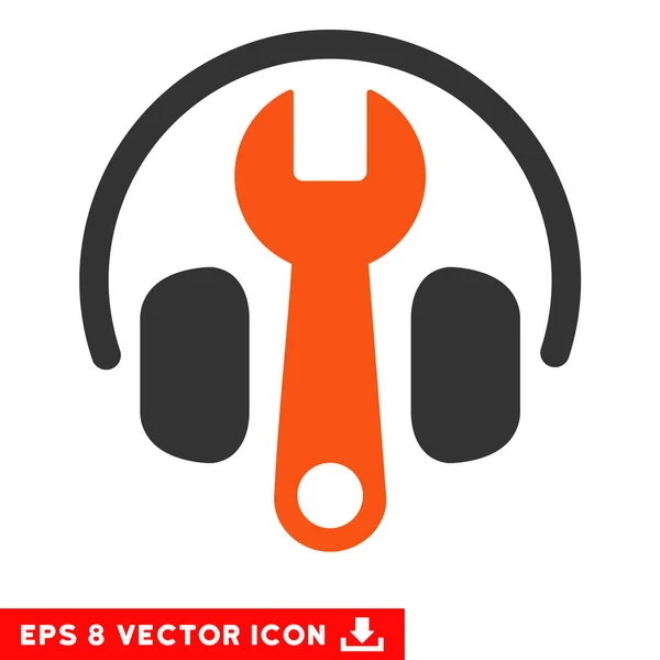 Headphones Tuning Wrench Vector Eps Icon — Stock Vector