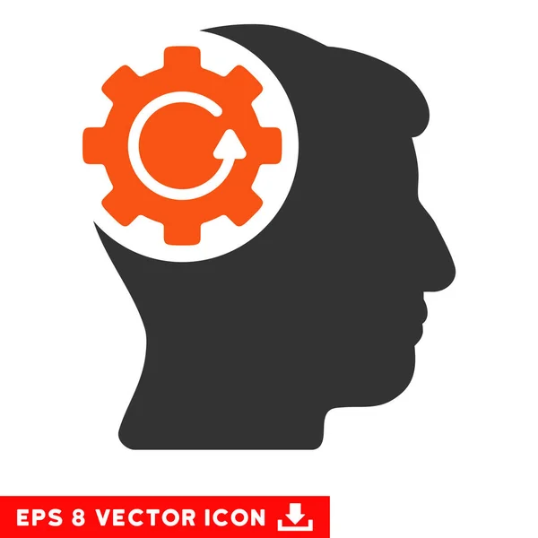 Intelecto engranaje rotación Vector icono de Eps — Vector de stock