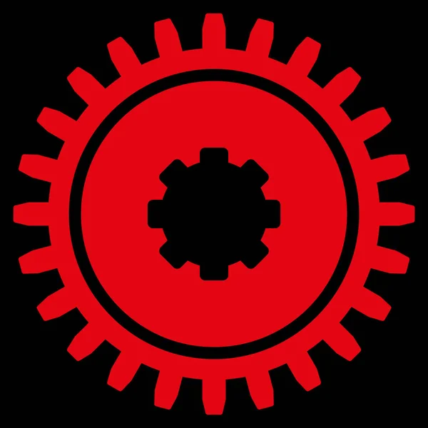 Cogwheel Icono plano — Archivo Imágenes Vectoriales