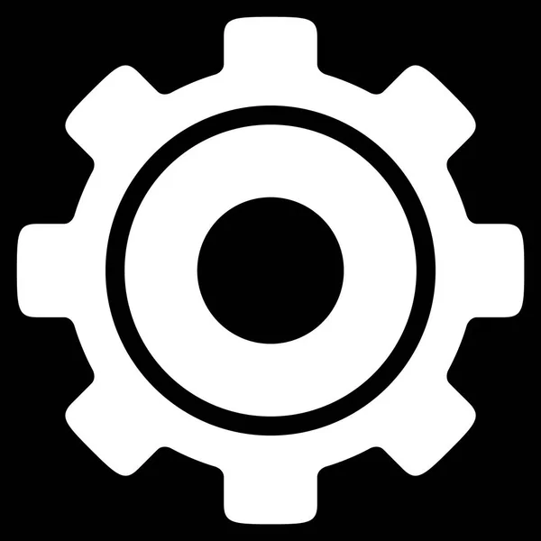 Cog Icône plate — Image vectorielle