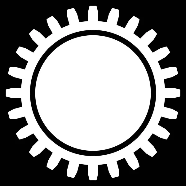 Cogwheel Icono plano — Vector de stock