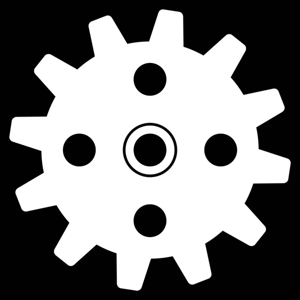 Cogwheel Icono plano — Archivo Imágenes Vectoriales
