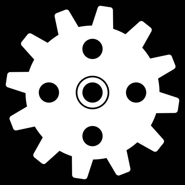 Cogwheel Ícone plano —  Vetores de Stock