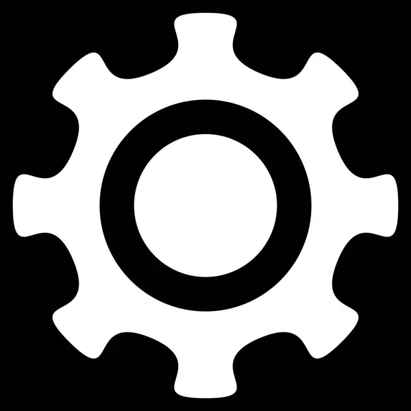 Cogwheel Ícone plano —  Vetores de Stock