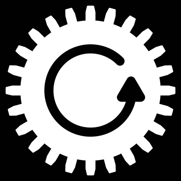Rotate Cog Flat Icon — Stock Vector