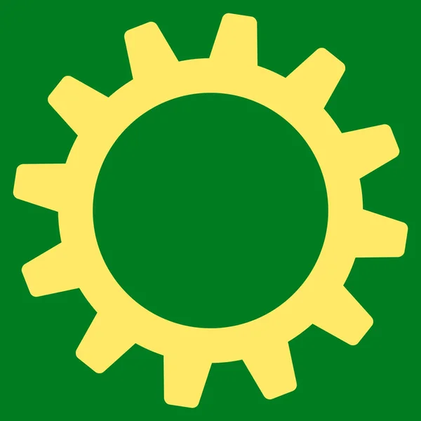 Cogwheel Icono plano — Archivo Imágenes Vectoriales