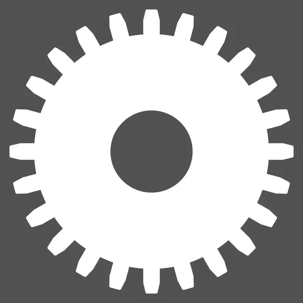 Kugghjulet Flat ikonen — Stock vektor