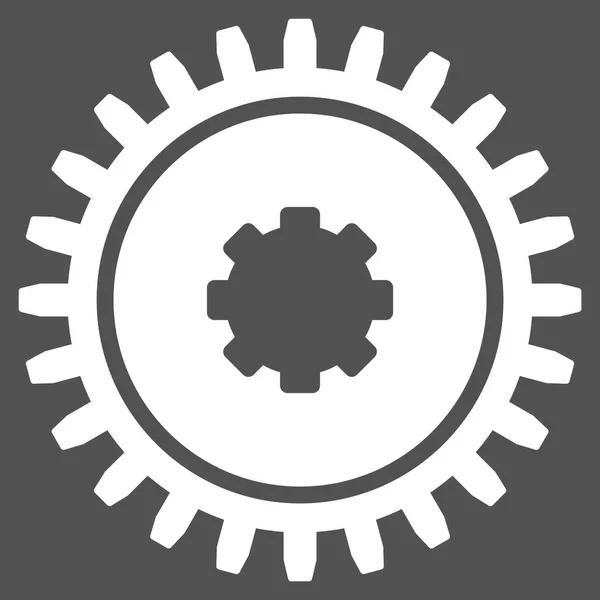 Cogwheel Icono plano — Archivo Imágenes Vectoriales