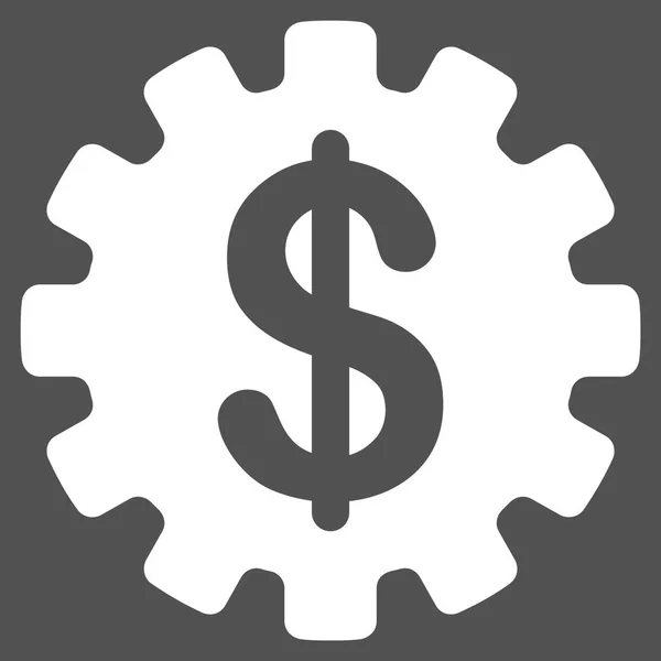 Ícone plano de custo de desenvolvimento — Vetor de Stock