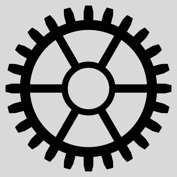 Uhr Rad flach Symbol — Stockvektor