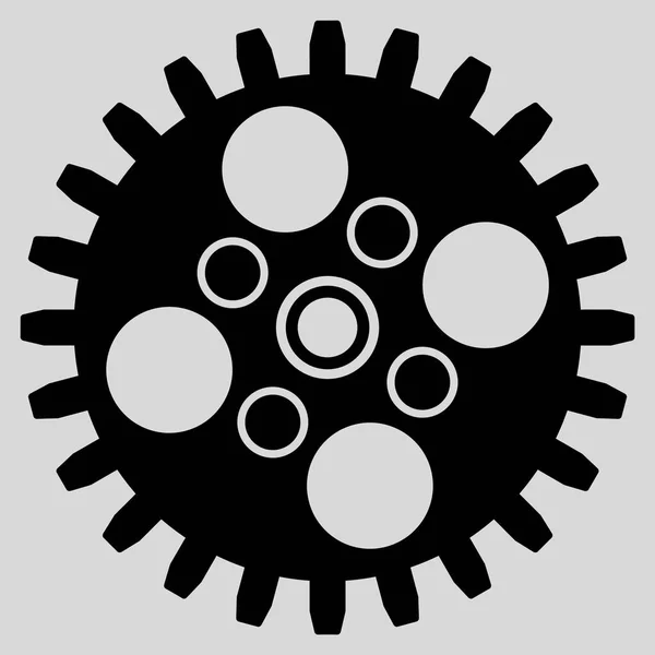 Roue dentelle Icône plate — Image vectorielle