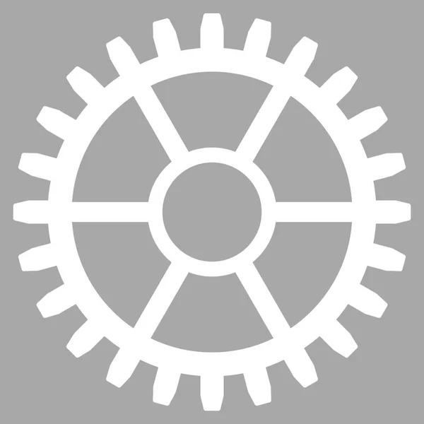 Icona piatta della ruota dell'orologio — Vettoriale Stock