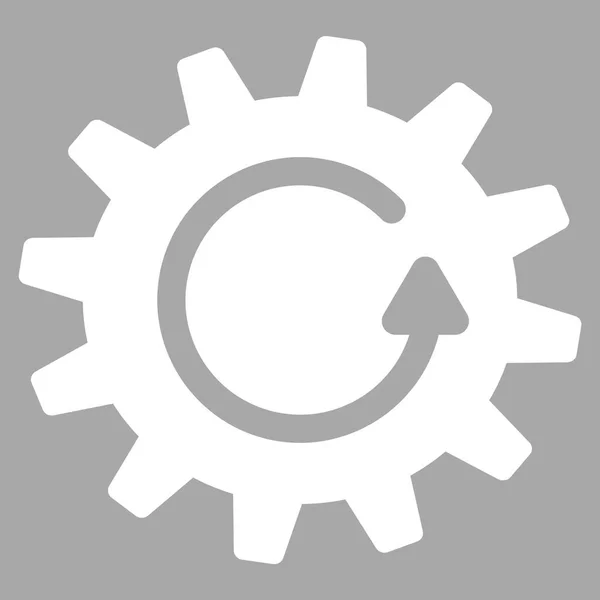 Cogwheel Rotación Icono plano — Archivo Imágenes Vectoriales