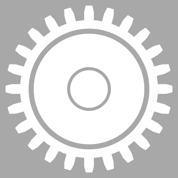 Cogwheel Icono plano — Vector de stock