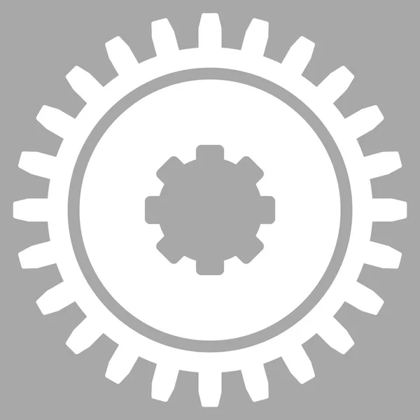 Tandrad platte pictogram — Stockvector