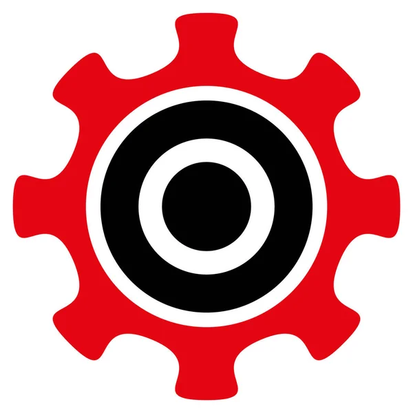 Cogwheel Ícone plano —  Vetores de Stock