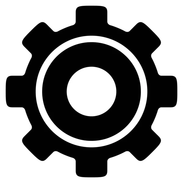 Cog Icône plate — Image vectorielle