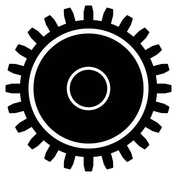 Tandrad platte pictogram — Stockvector