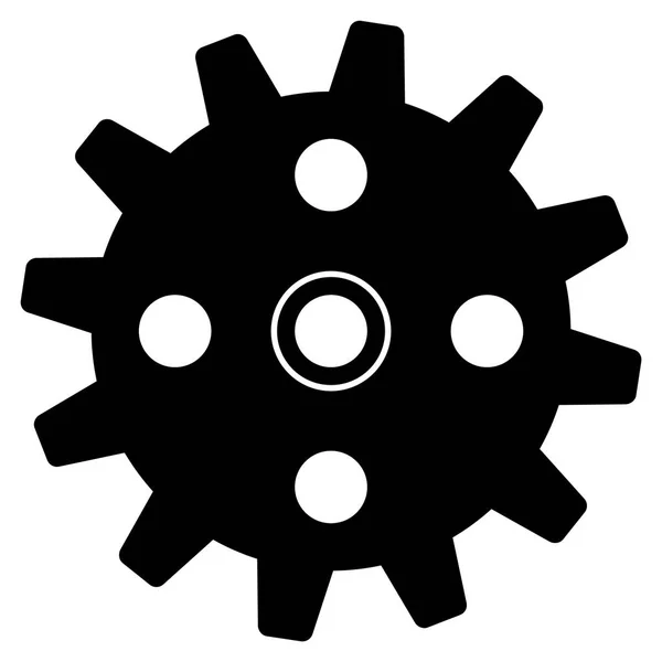 Cogwheel Icona piatta — Vettoriale Stock