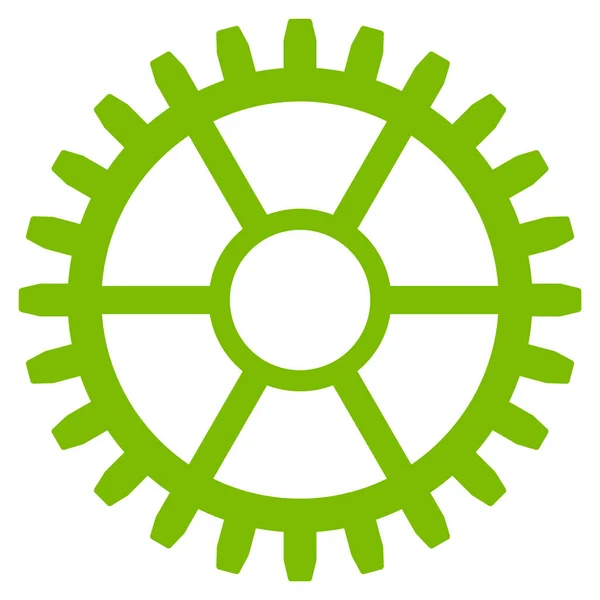 Clock Wheel Flat Icon — Stock Vector