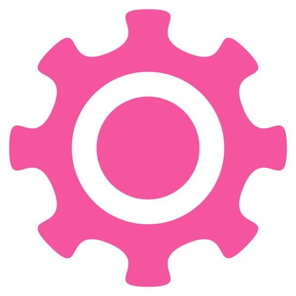 Cogwheel Icono plano — Vector de stock