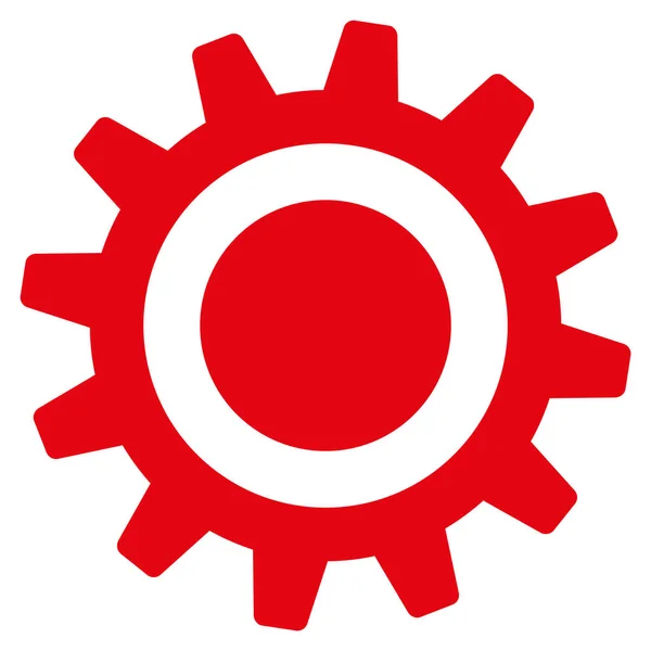 Cog Apartamento Icono — Vector de stock