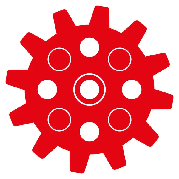 Gearwheel Flat Icon — Stock Vector