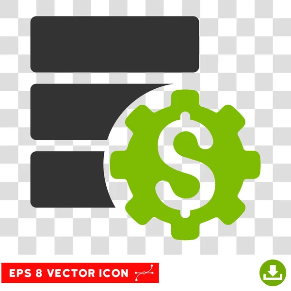 Bank Datenbank Optionen Vektor eps Symbol — Stockvektor