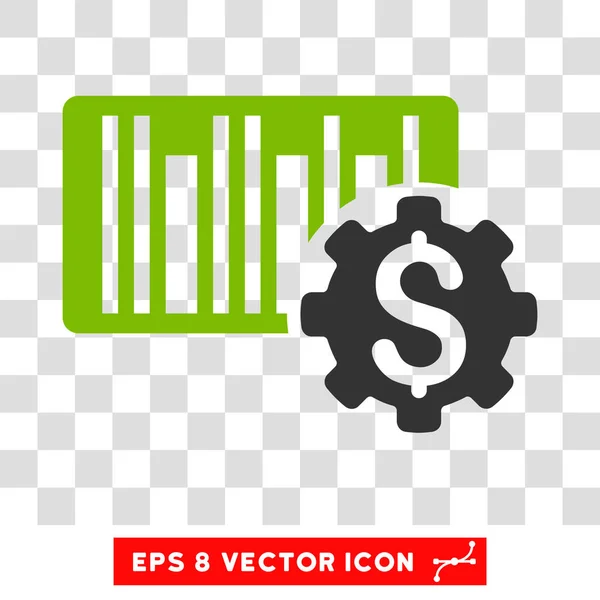 Configuración de precios de código de barras Vector Eps Icon — Vector de stock