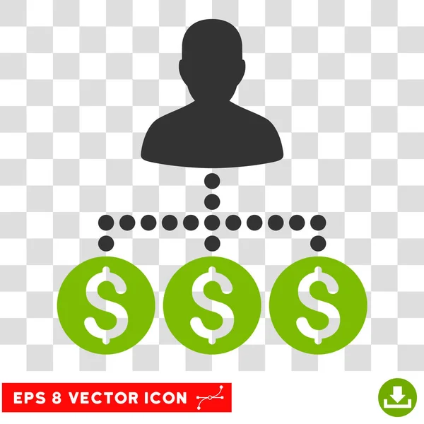 Money Collector Vector Eps Icon — Stock Vector