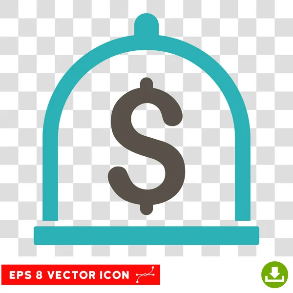 Dollar-Einzahlungsvektor eps-Symbol — Stockvektor