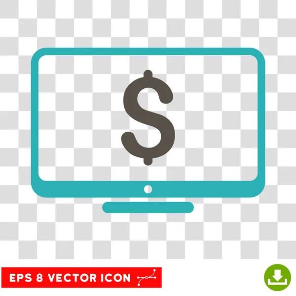 Surveillance financière Vecteur Eps Icône — Image vectorielle