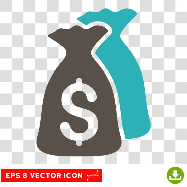 Geldsäcke Vektor eps Symbol — Stockvektor