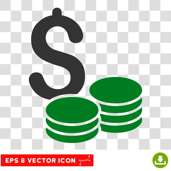 Dollar Cash Vector Eps Icon — Stock Vector