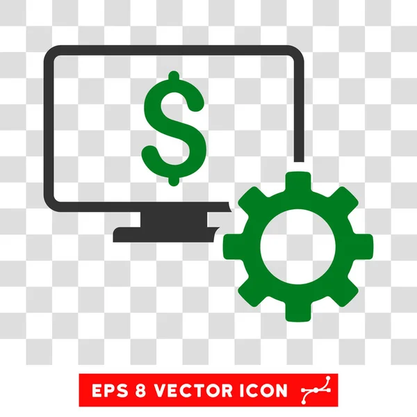 Financial Monitoring Options Vector Eps Icon — Stock Vector