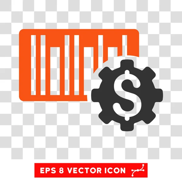 Configuración de precios de código de barras Vector Eps Icon — Vector de stock