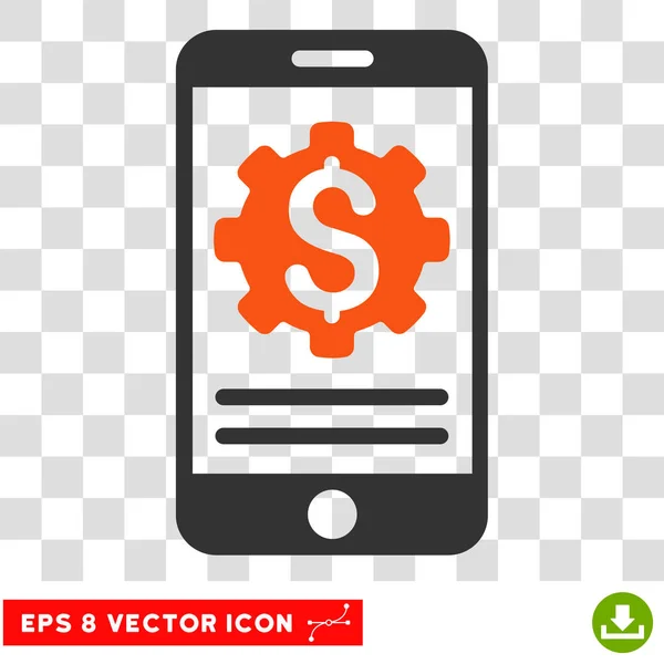 Mobil Bank Optionen Vektor eps Symbol — Stockvektor