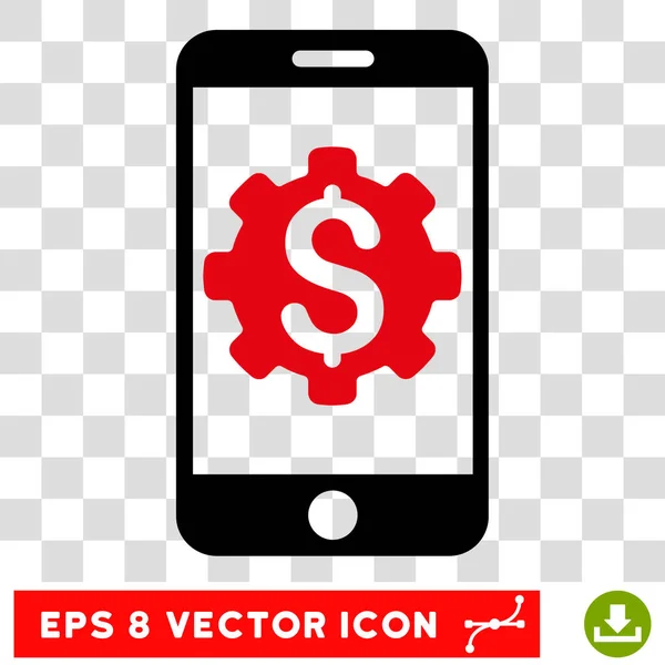 Ícone do banco móvel configuração vetor Eps — Vetor de Stock