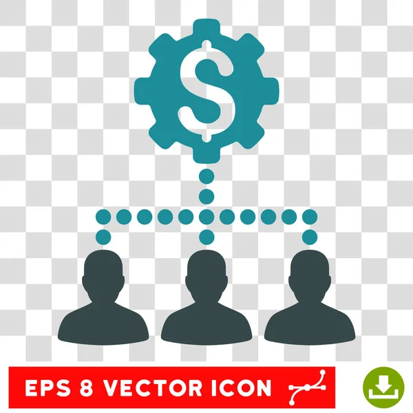 Banco Industrial Clientes Vector Eps Icon — Vetor de Stock