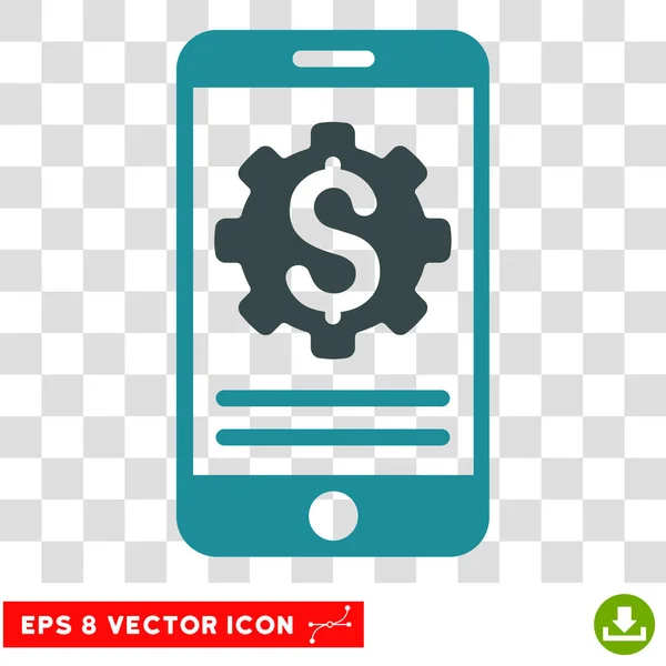 Mobil Bank Optionen Vektor eps Symbol — Stockvektor