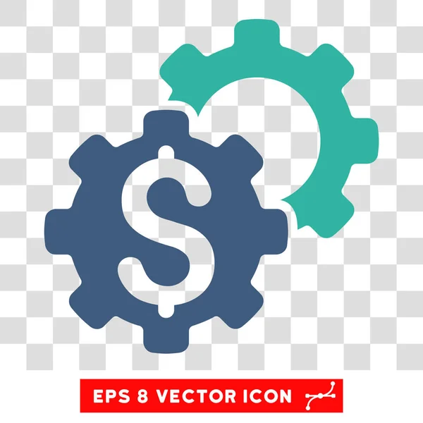 Bank Settings Vector Eps Icon — Stock Vector