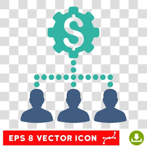 Banco Industrial Clientes Vector Eps Icon — Vetor de Stock