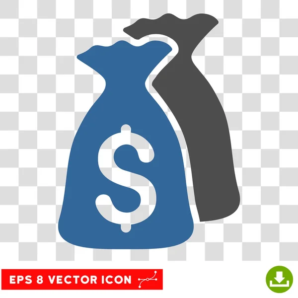 Geldsäcke Vektor eps Symbol — Stockvektor