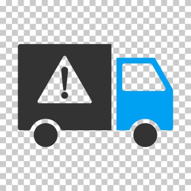 Tehlike taşıma kamyonu vektör Eps simgesi